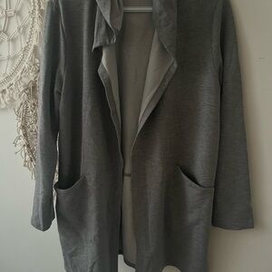 Skechers Women's grey Open Front Blazer